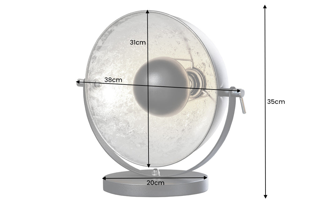Table lamp STUDIO 40cm black silver