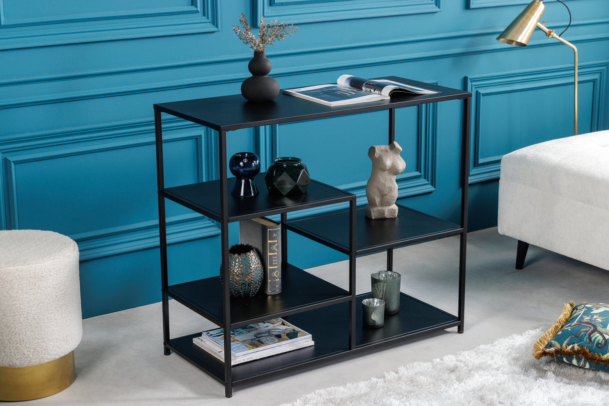 Shelf DURA STEEL 80cm powder-coated metal black