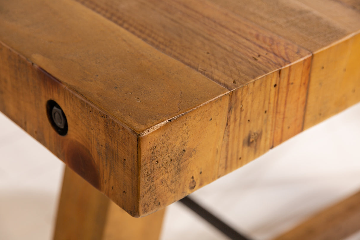 Dining table FINCA 200cm pinewood vintage brown
