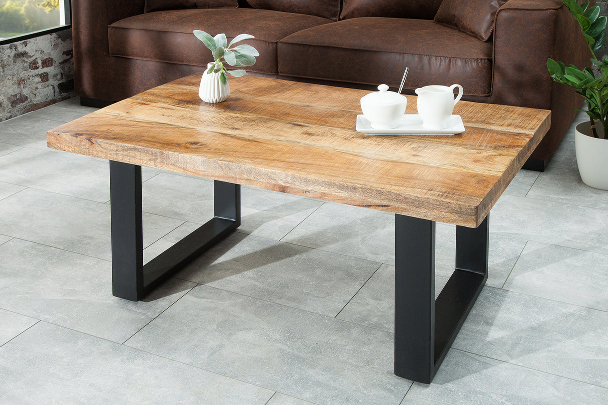 Coffee table IRON CRAFT 100cm mango natural industrial style
