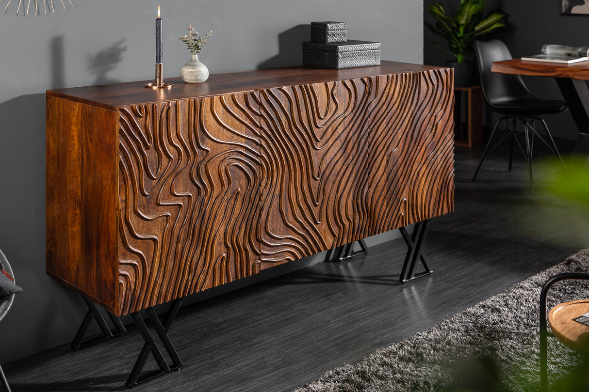 Sideboard FLUID 160cm 3D mangobraun