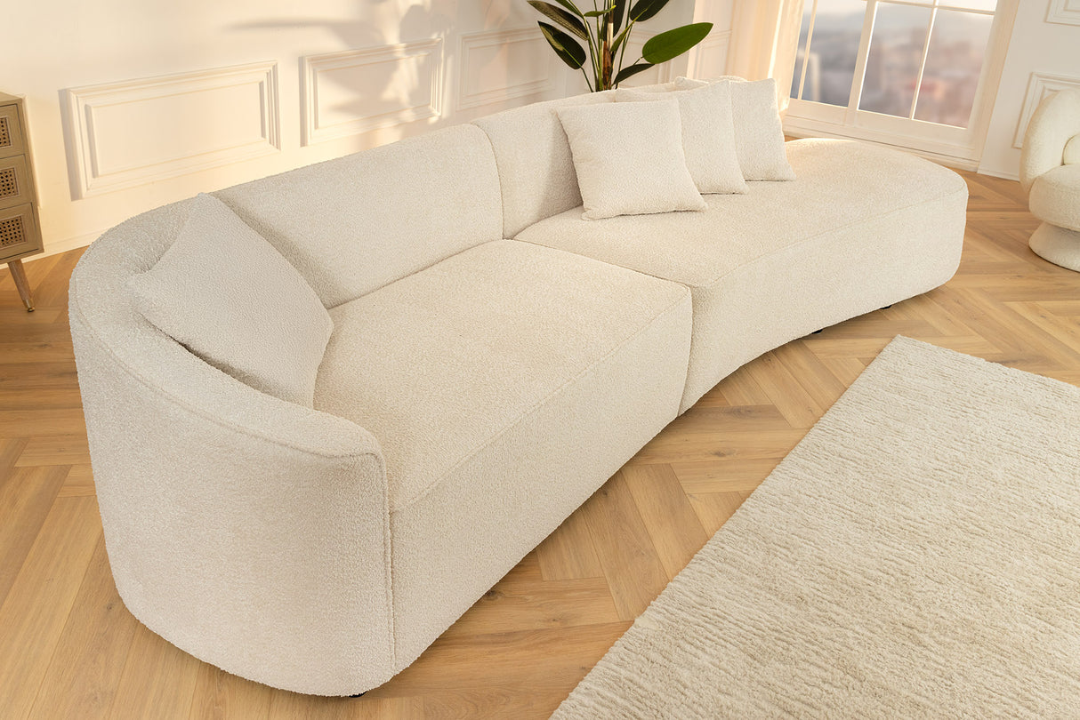 Sofa ATELIER L 330cm 3-seater XXL bouclé beige