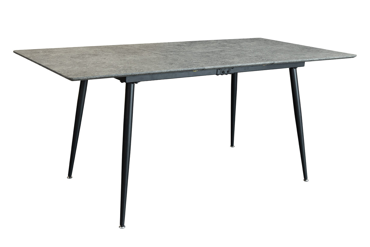 Dining table APARTMENT 120-160cm extendable grey stone look