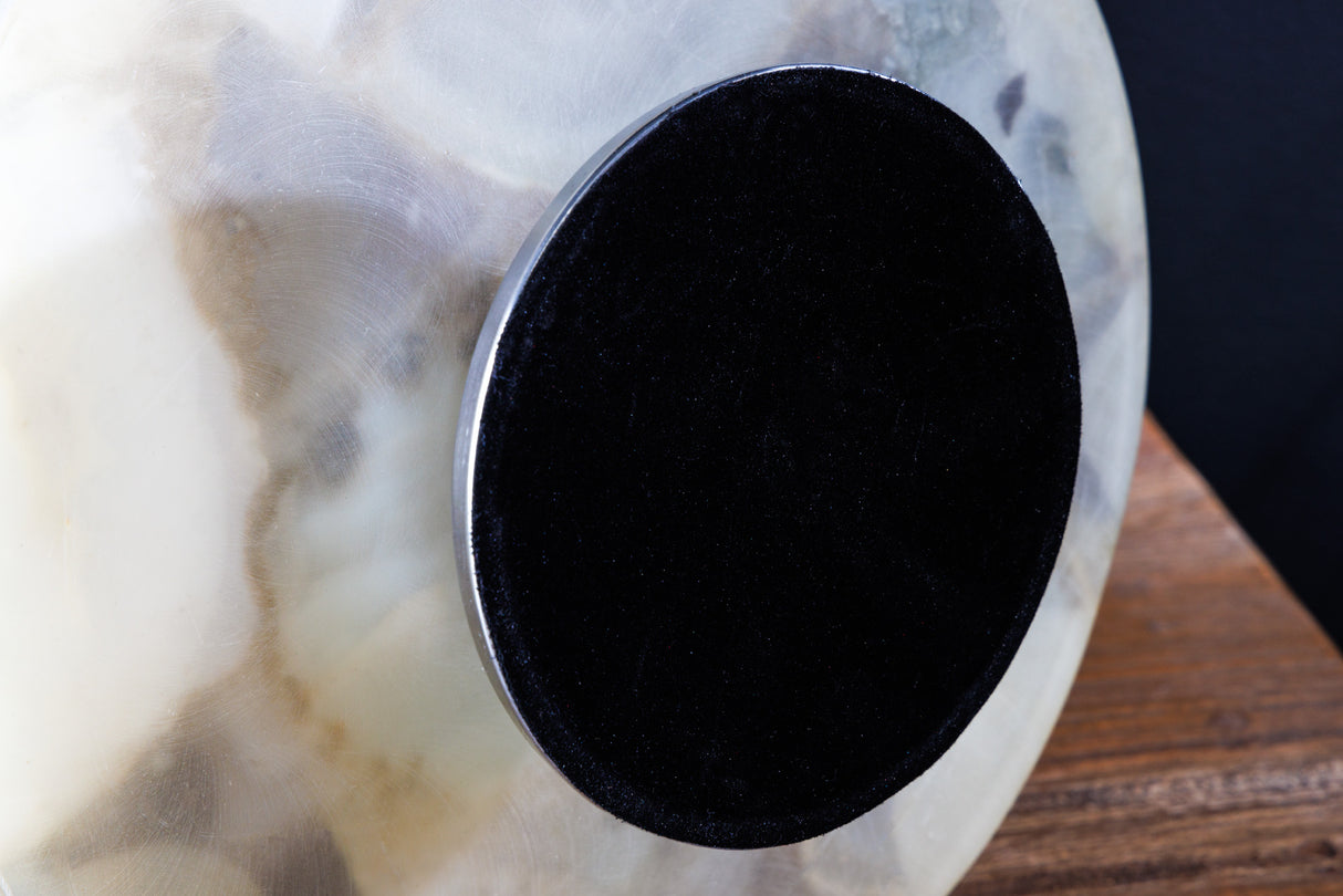 Etagere NOBLE 40cm 2 trays agate silver