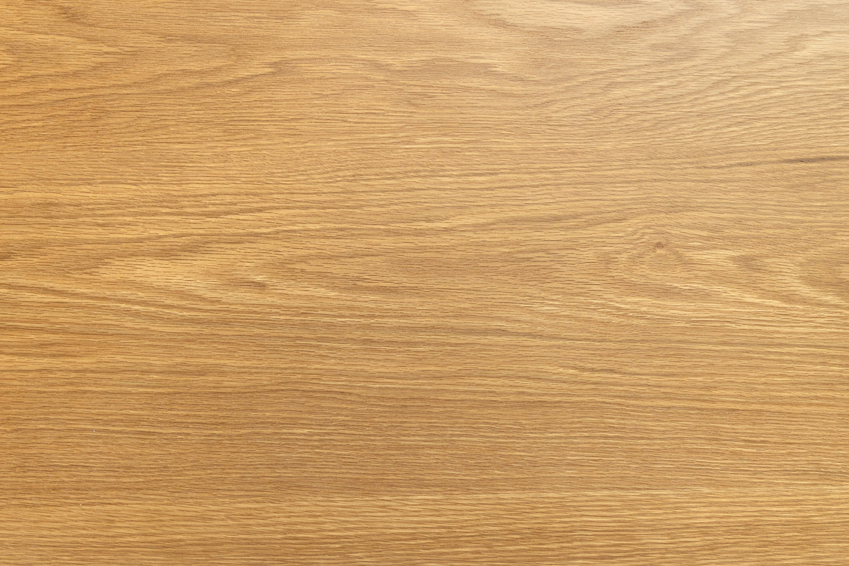 Dining table GIANT 200-320cm extendable natural oak wood look w/ black metal frame