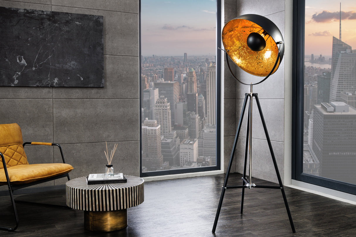 Stehleuchte BIG STUDIO 170cm schwarz gold