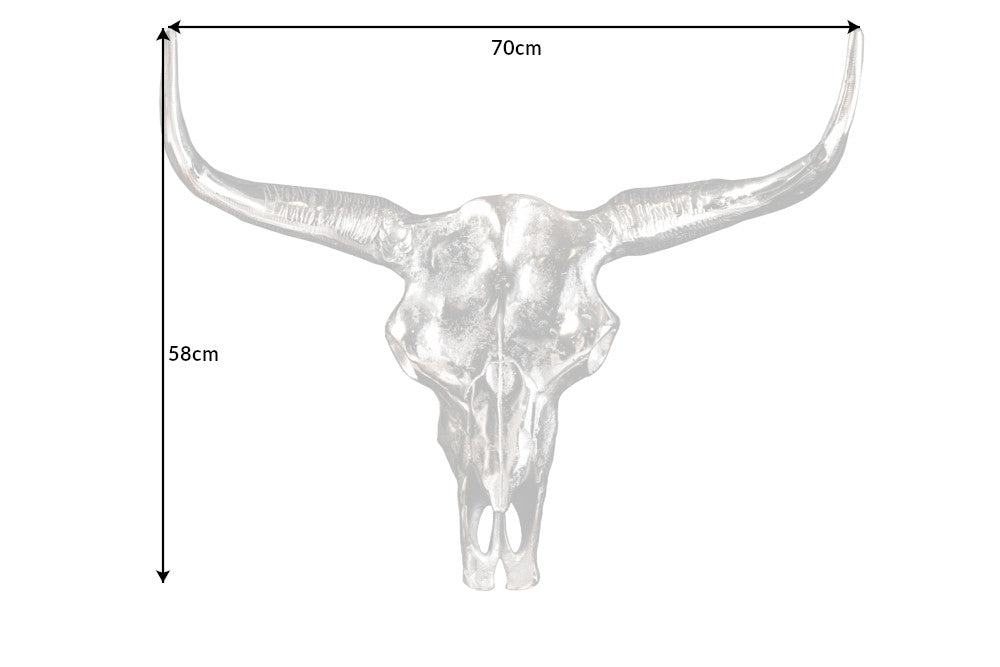 Wall Decoration skull MATADOR silver