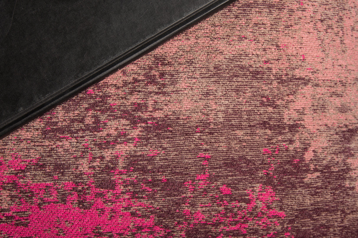 Floor cushion MODERN ART 70cm flat woven fabric dusky pink