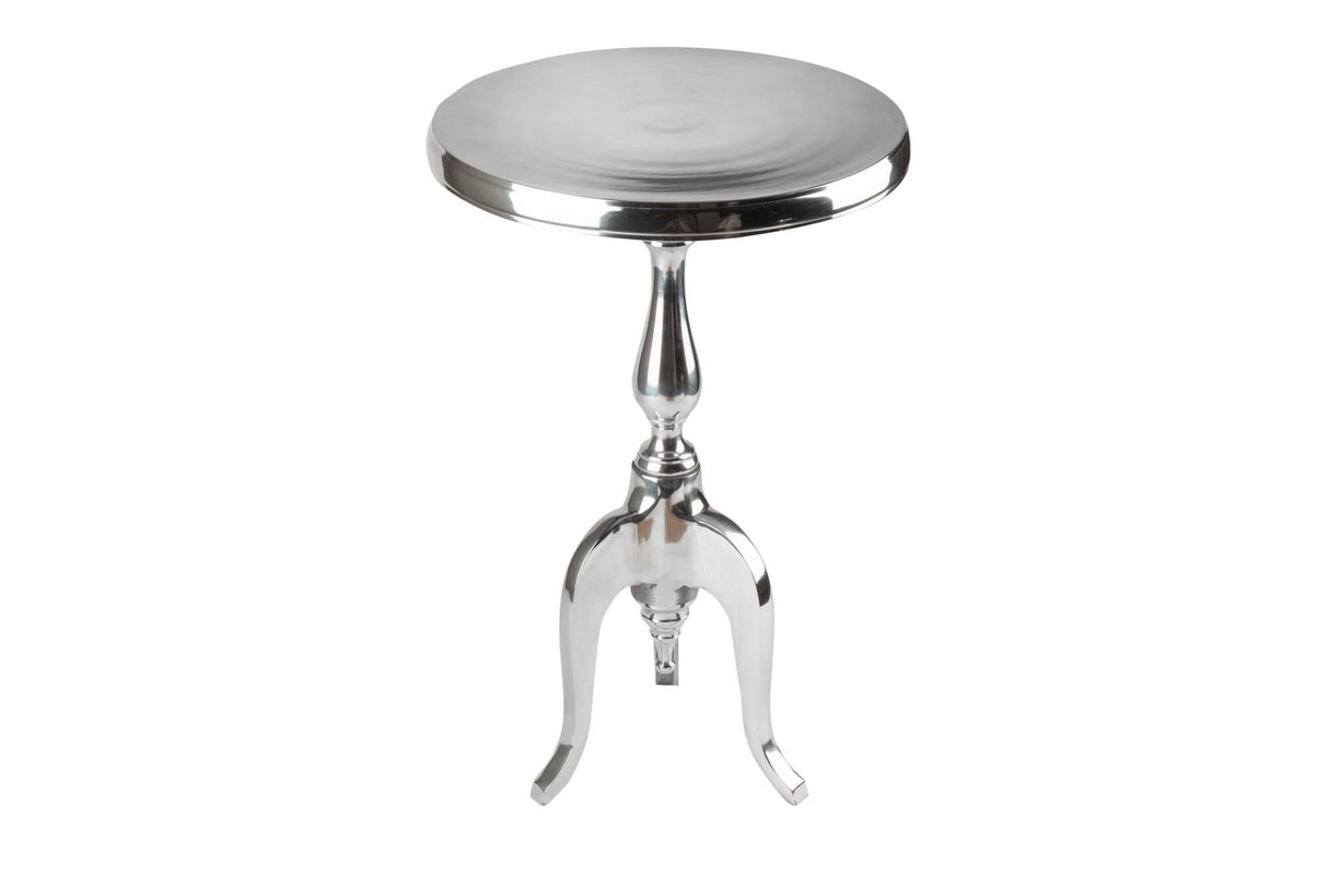 Side table JARDIN Ø 55cm round aluminium silver