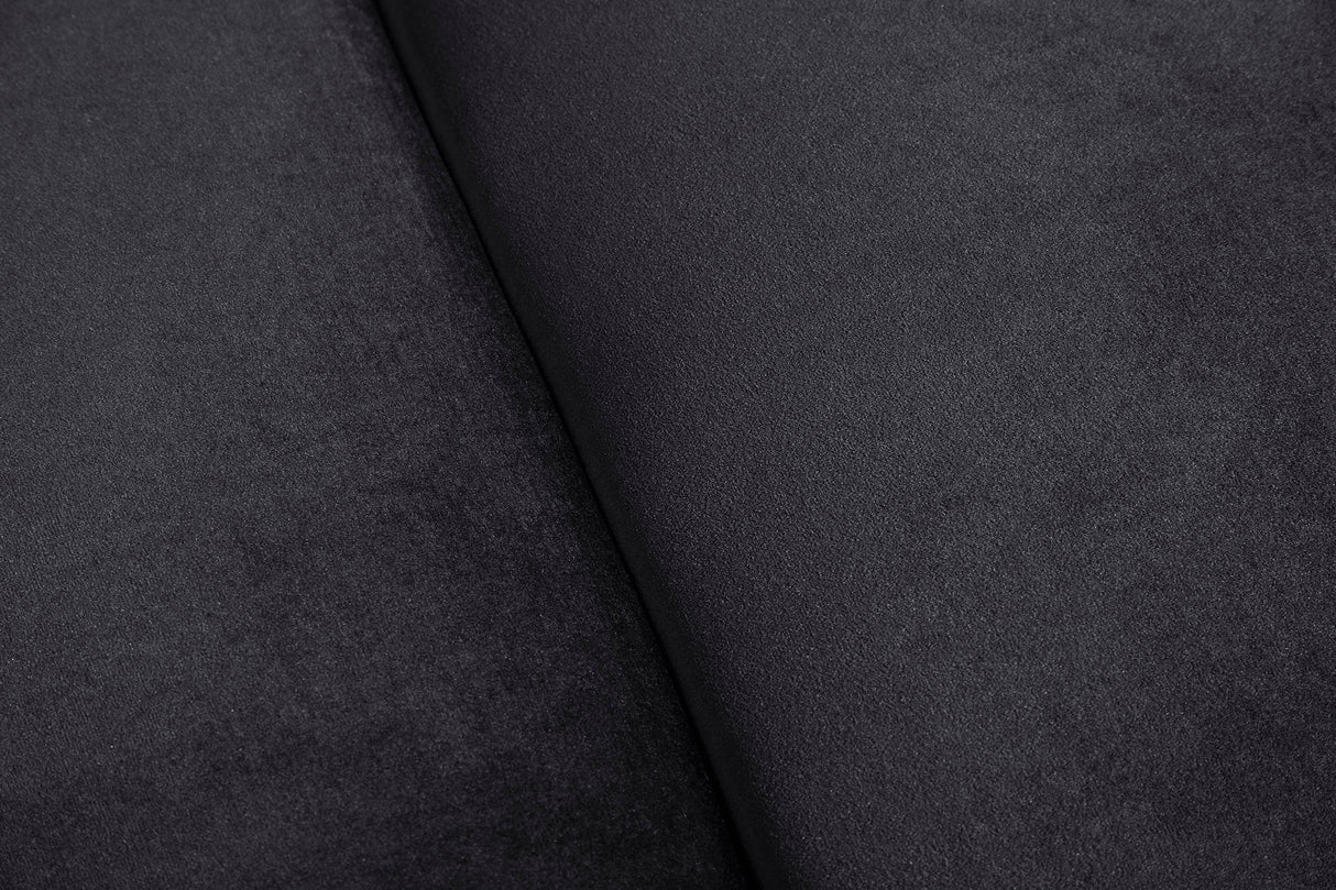 Sofa CHESTERFIELD 205cm spring core 3-seater velvet black