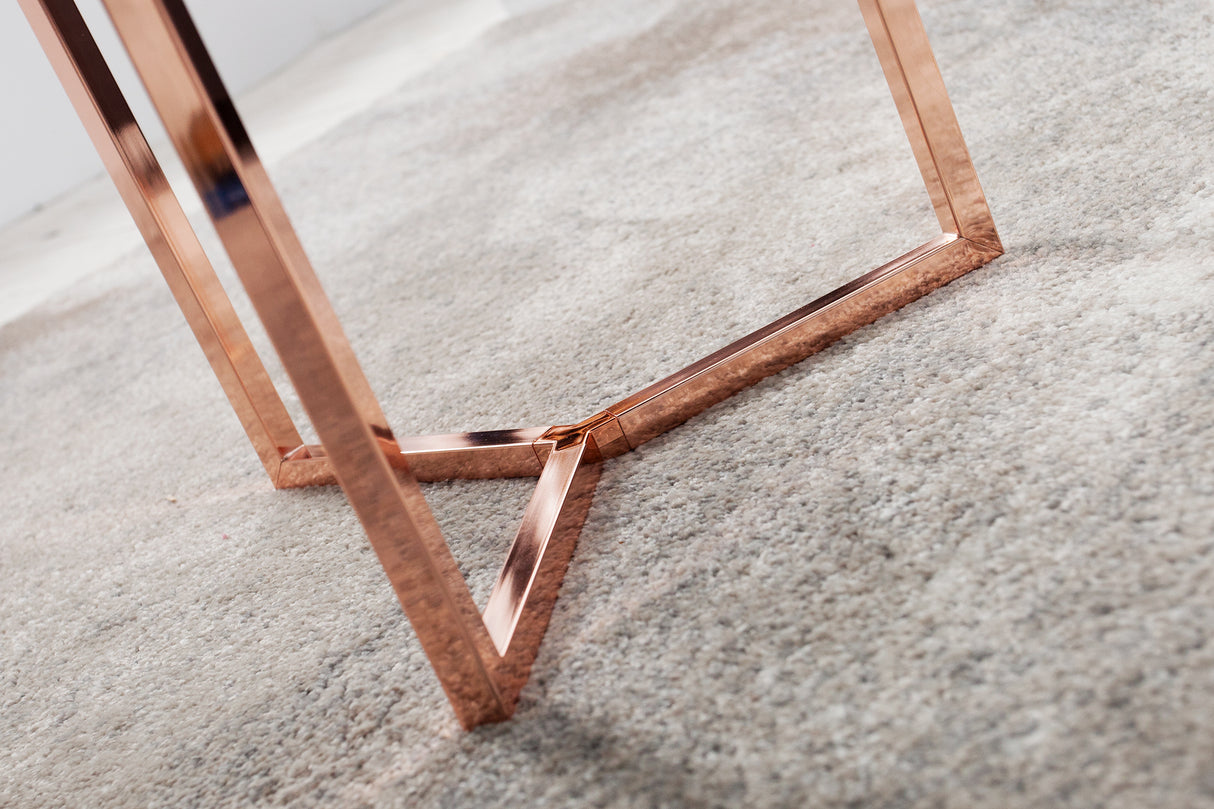 Side table MODULAR 40cm black copper w/ removable tray