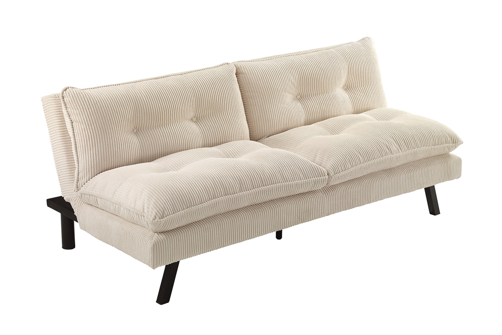 Sofa bed COCOONING 190cm 3-seater cord beige