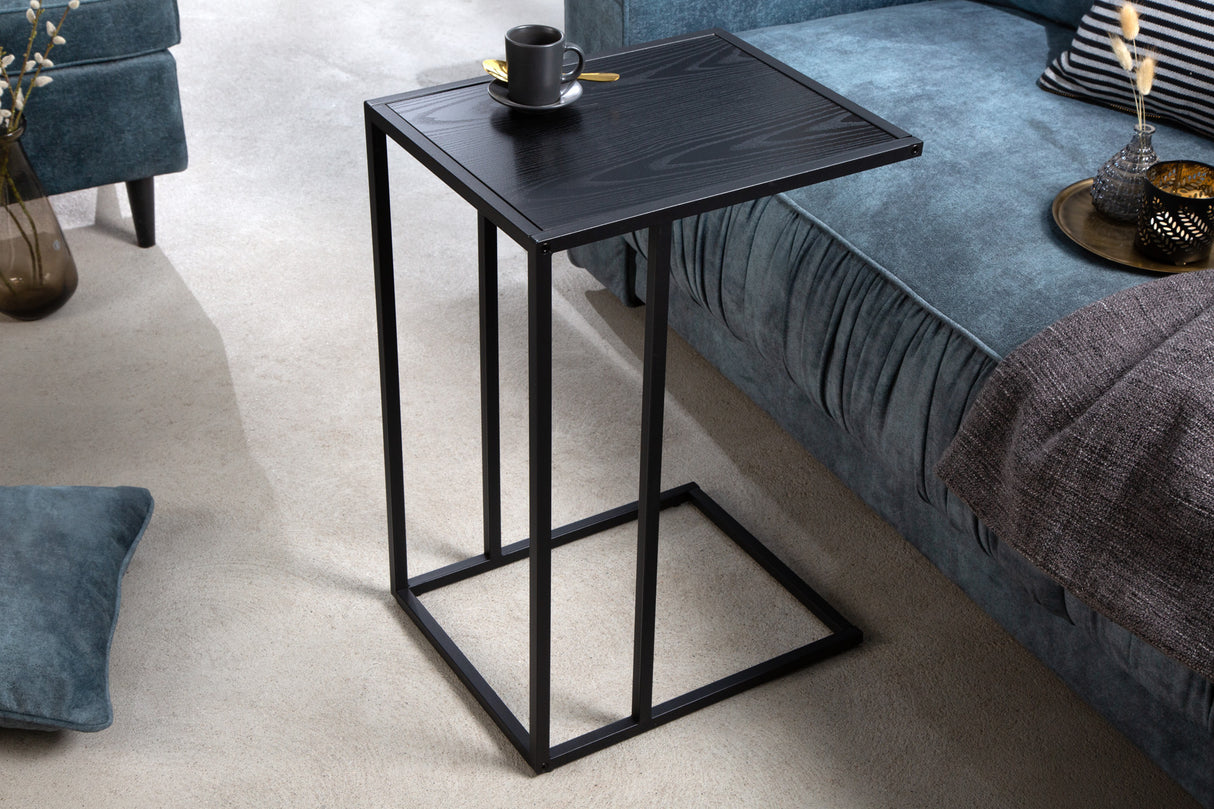 Beistelltisch SLIM LINE 65cm Esche Holzoptik schwarz
