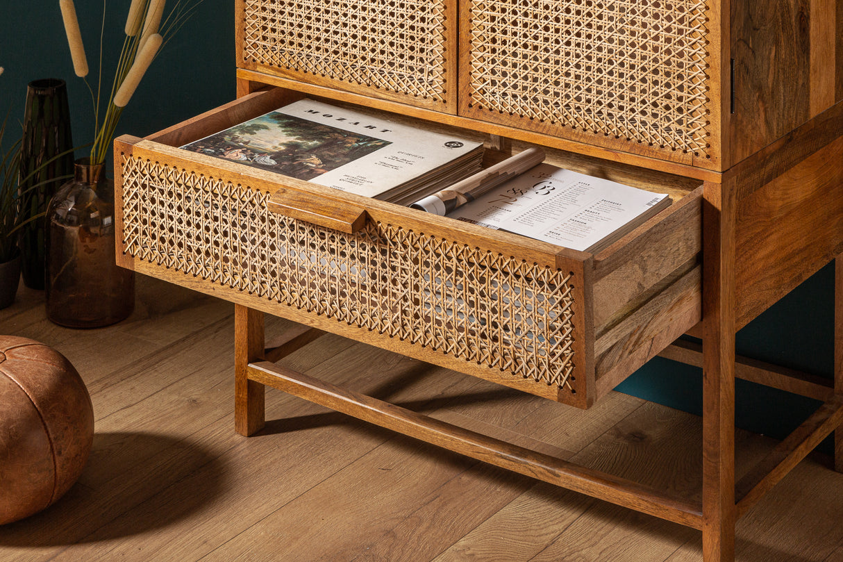 Highboard BAMBOO LOUNGE 140cm mango and bamboo