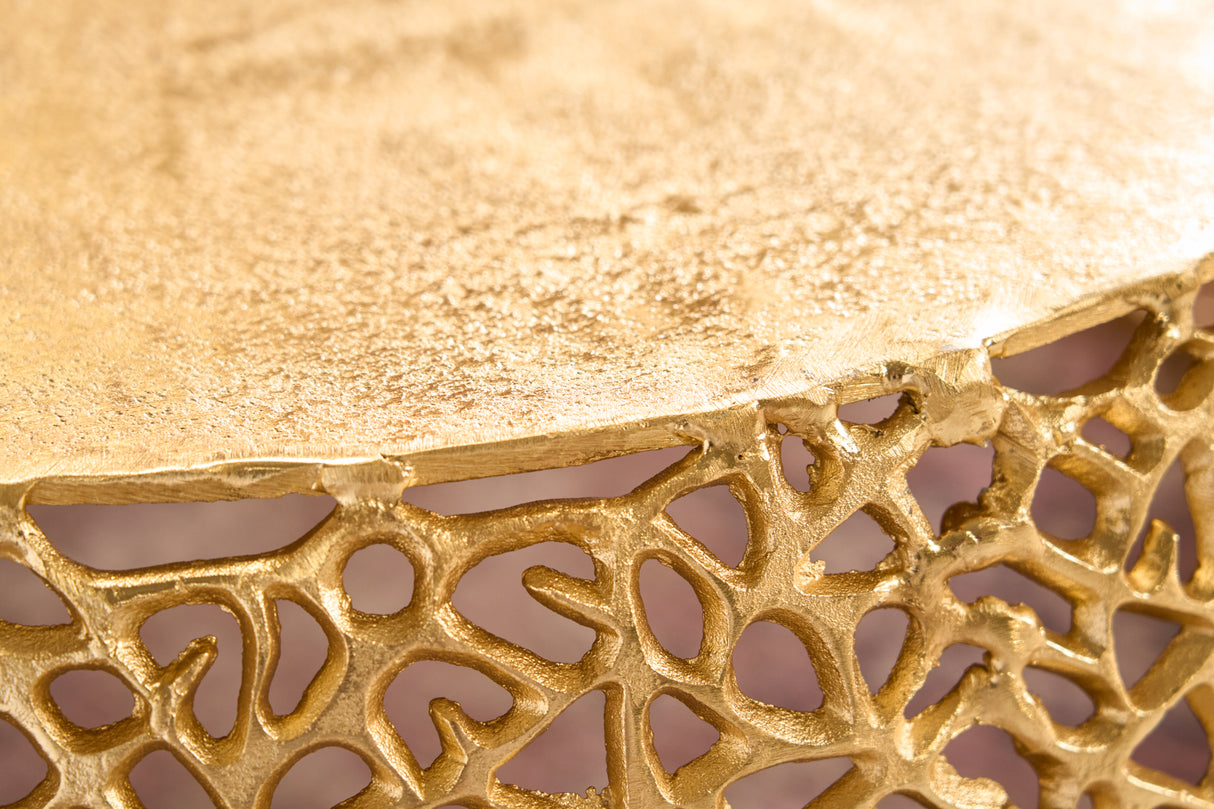 Couchtisch ABSTRACT LEAF 75cm gold