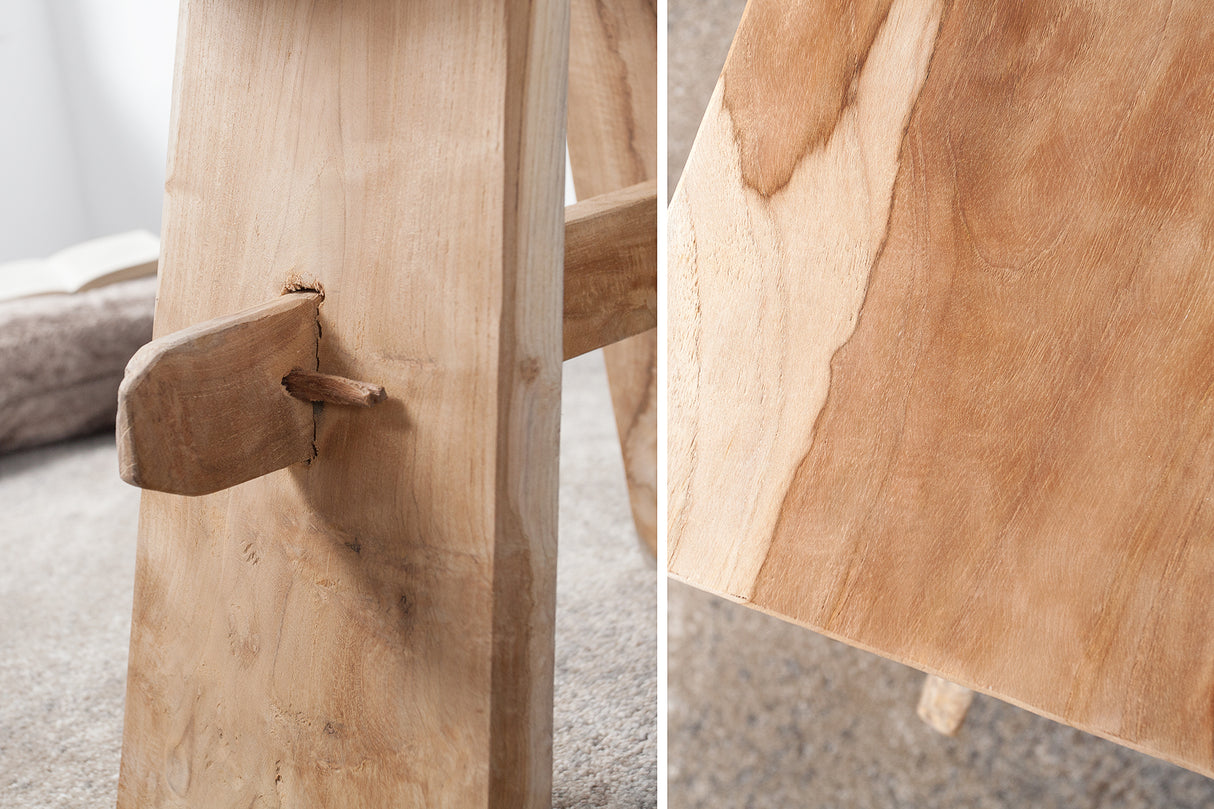 Stool ZEN 40cm teak wood nature