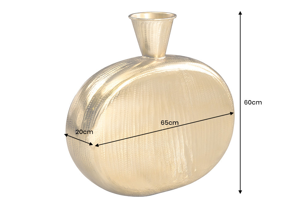 Vase ORIENT XL 65cm Hammerschlageffekt gold