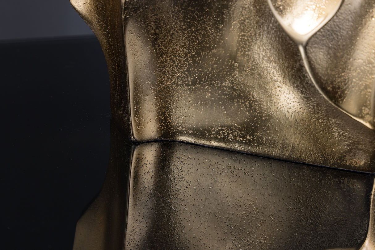 Vase LIQUID 30cm Hammerschlageffekt gold