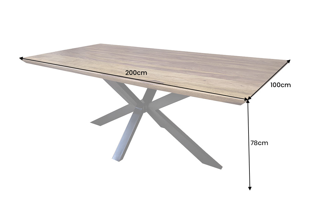 Esstisch GALAXIE SPACE 200cm Sheesham Holz
