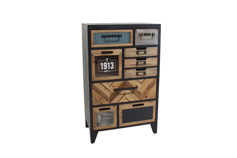 Sideboard SECRETS 95cm Kiefernholz Vintage Braun