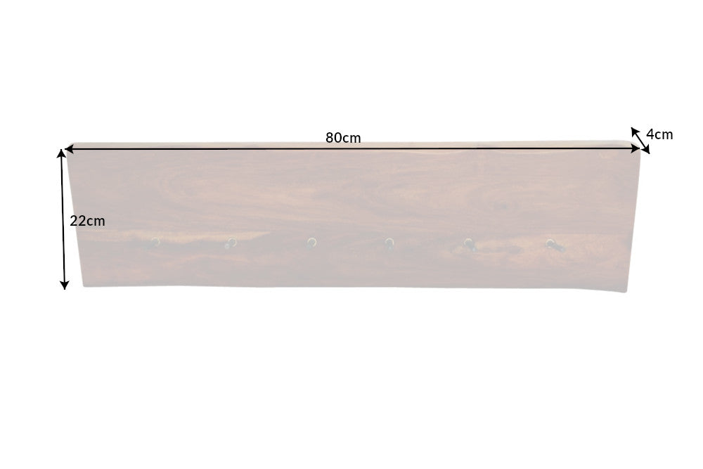 Coatrack MAMMUT 80cm sheesham wood