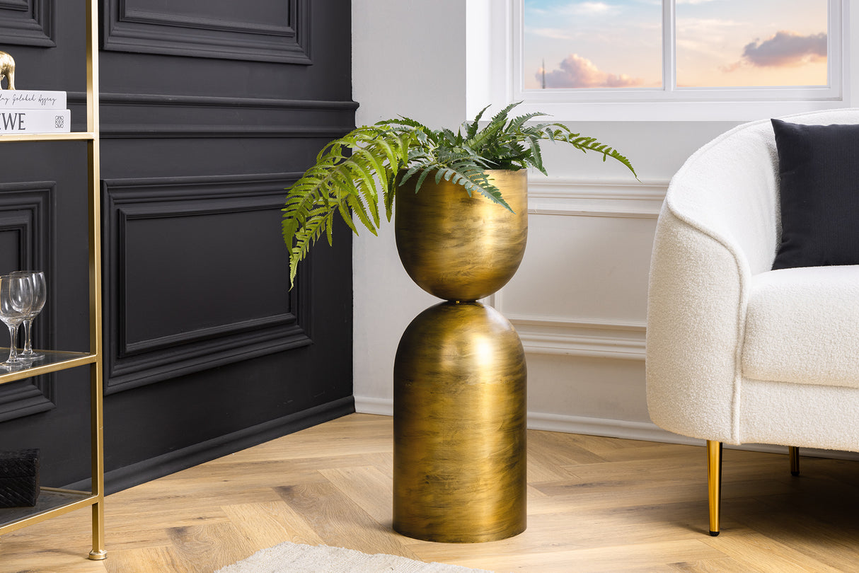 Vase SANDGLASS XL 70cm Eisen Messing