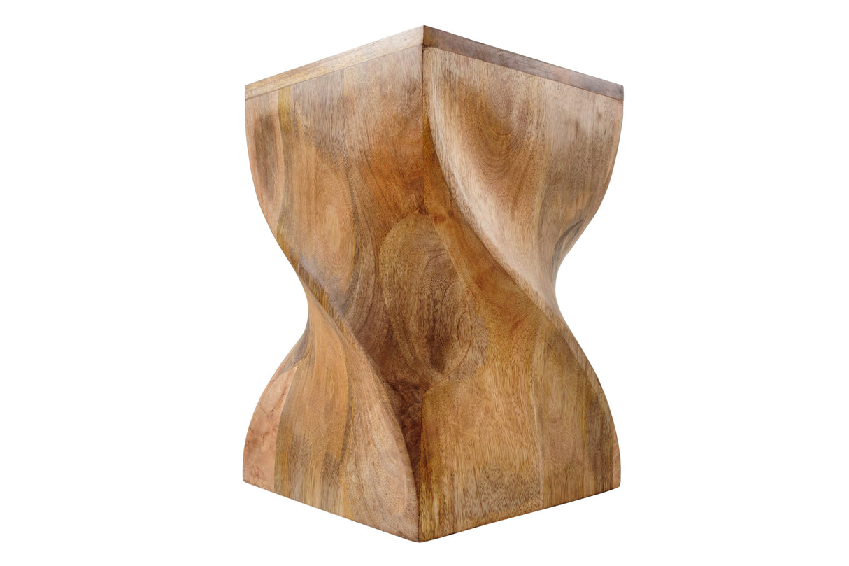 Beistelltisch Hocker TWIST 45cm Mangoholz