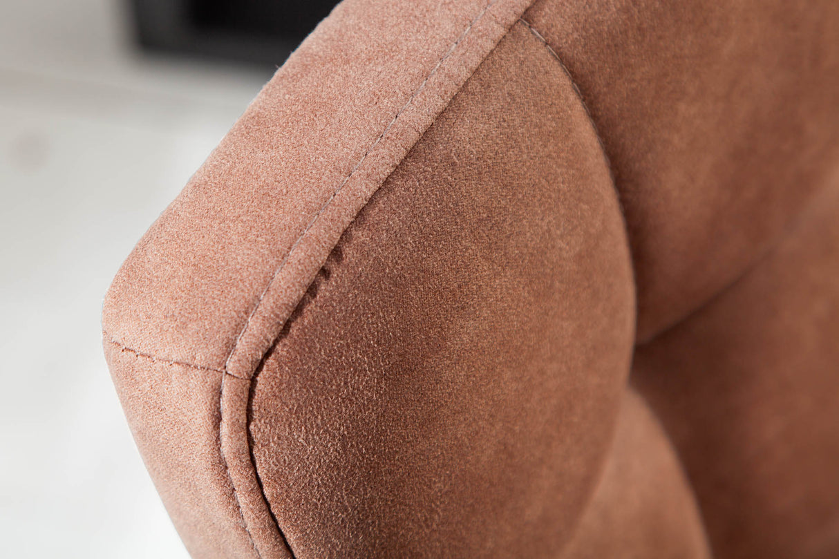 Chair MODENA microfibre vintage brown