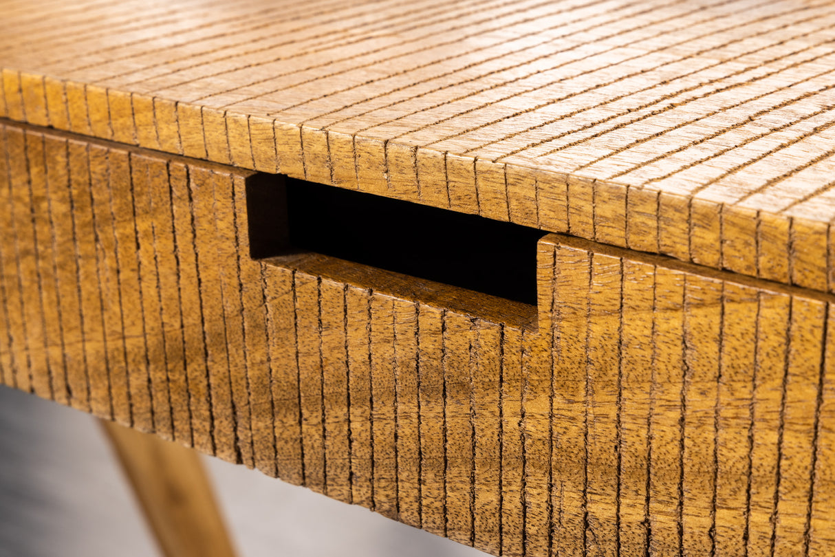 Davenport MONSOON 120cm Mangoholz natur mit Sägespuren