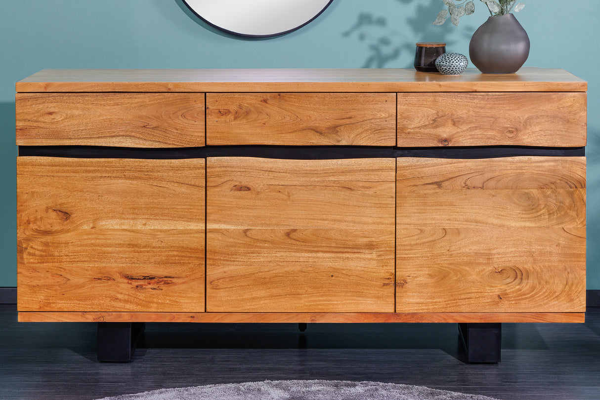 Sideboard MAMMUT 160cm Akazie Honig Finish
