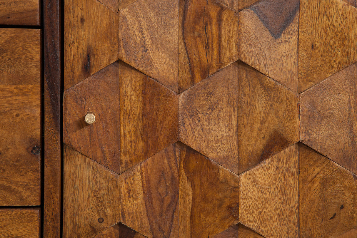 Sideboard MYSTIC LIVING 145cm Sheesham Holz natur