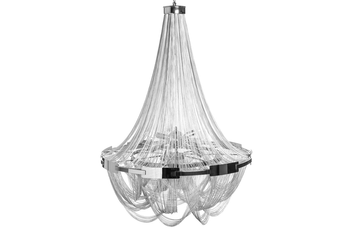 Kronleuchter ROYAL 70cm Aluminium silber