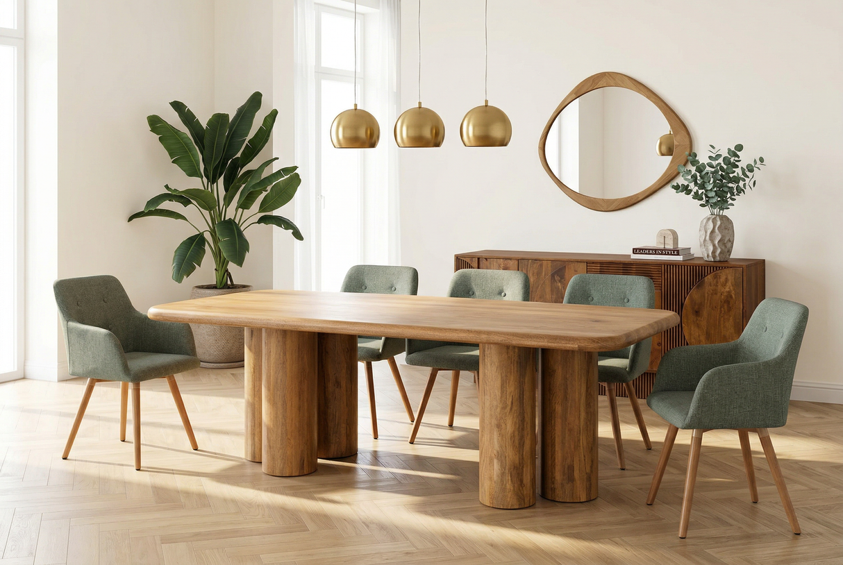 Dining table ART DECO 240cm mango wood natural