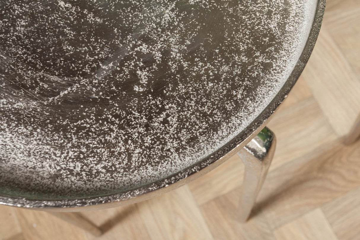 Beistelltisch ABSTRACT 2er Set silber