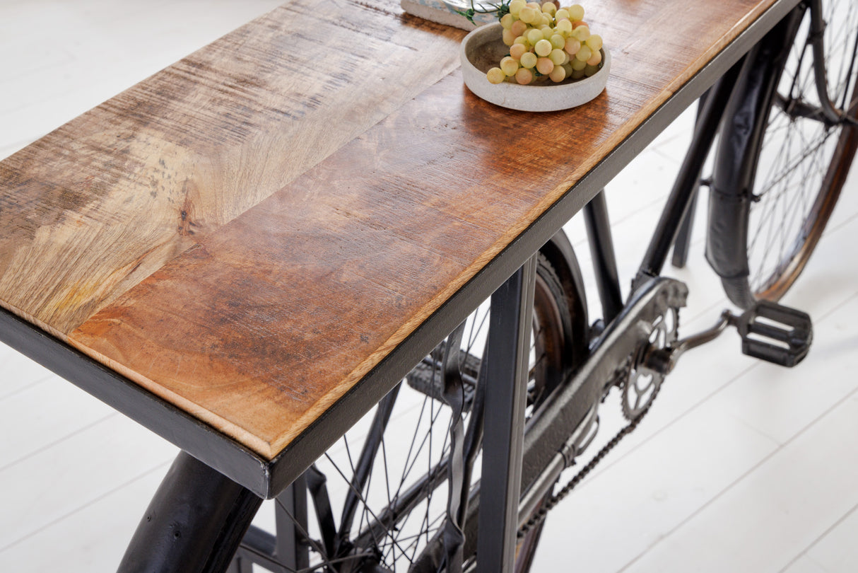 Console BICYCLE 195cm mango wood plate