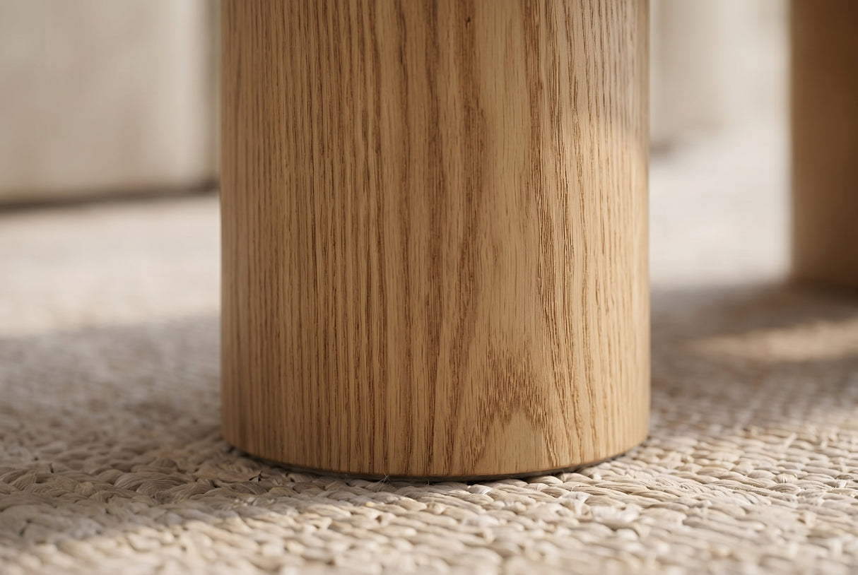 Coffee table ORGANIKO 130cm oak wood look natural