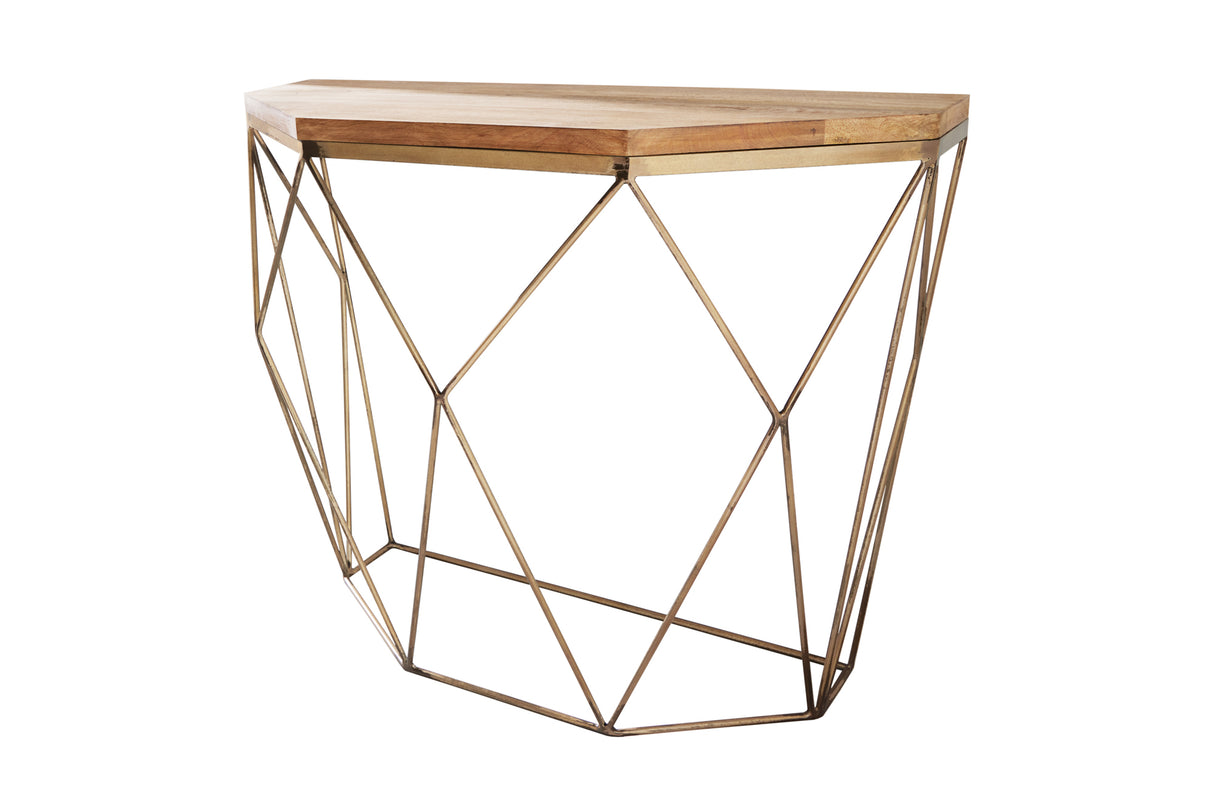 Console DIAMOND 90cm mango wood plate