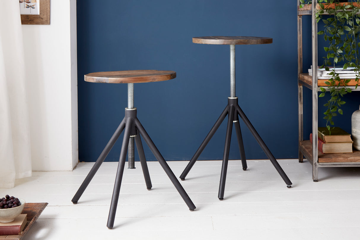 Stool FACTORY 38-60 cm acacia wood