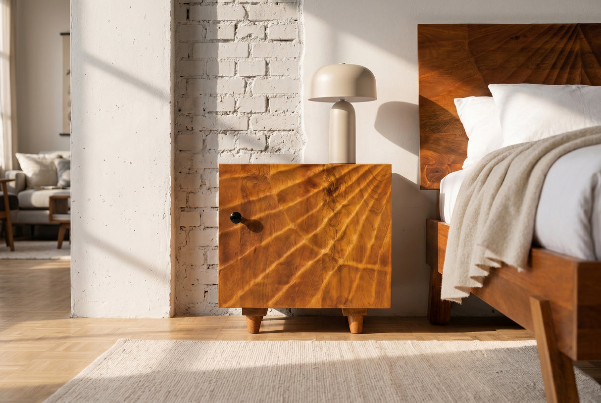 Nachttisch SCORPION 50cm mangobraun