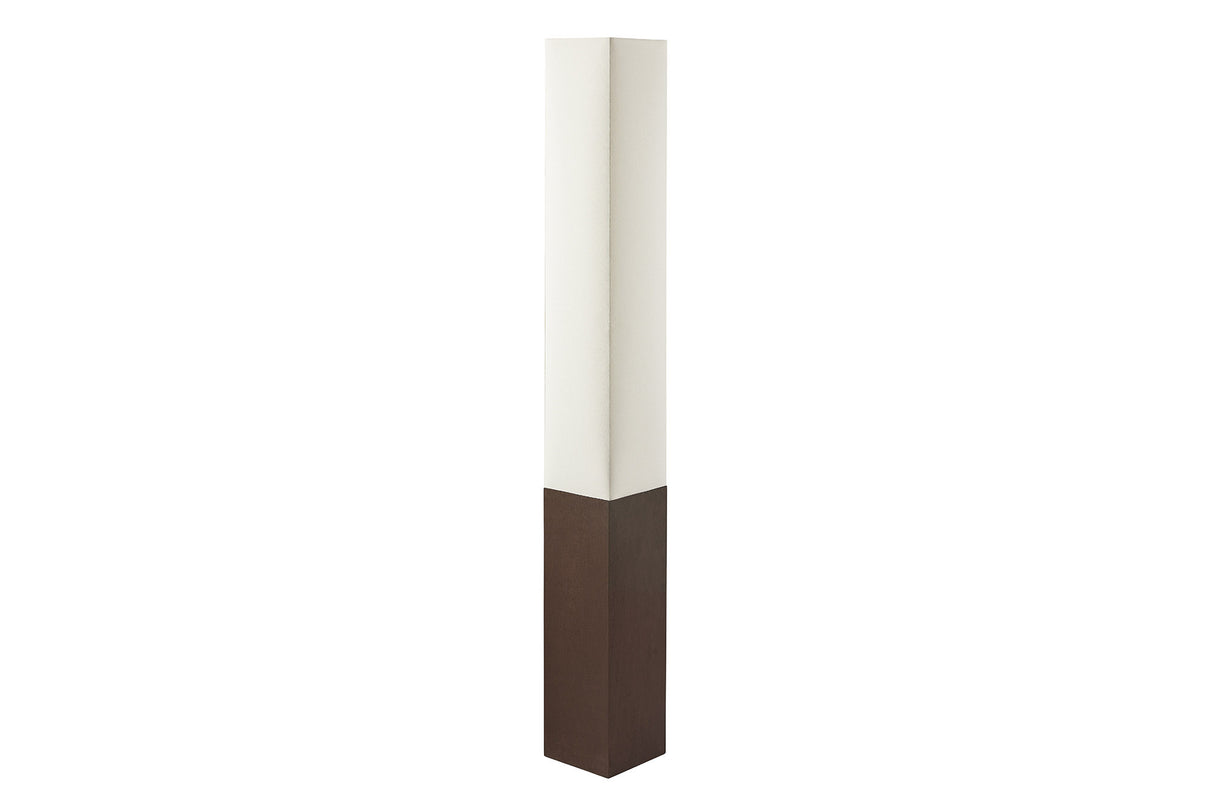 Floor lamp PARIS CLASSIC 160cm brown w/ white lampshade