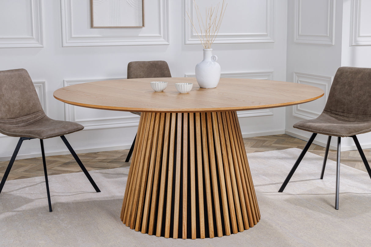 Dining table VALHALLA WOOD Ø 140cm round oak
