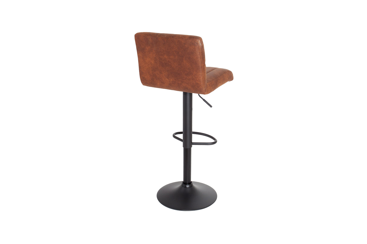 Barhocker PORTLAND 88-109cm Mikrofaser vintage braun