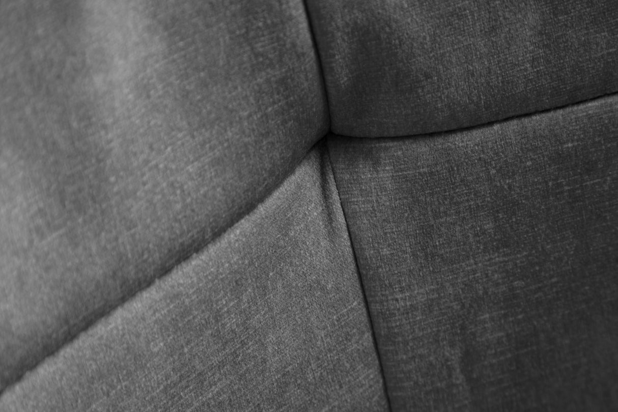 Bürostuhl EUPHORIA 47-56cm Samt dunkelgrau