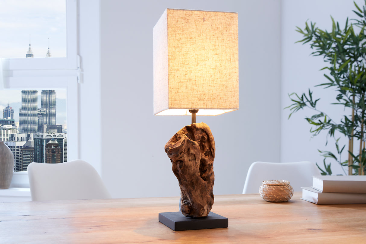 Tischlampe HYPNOTIC 45cm Treibholz beige