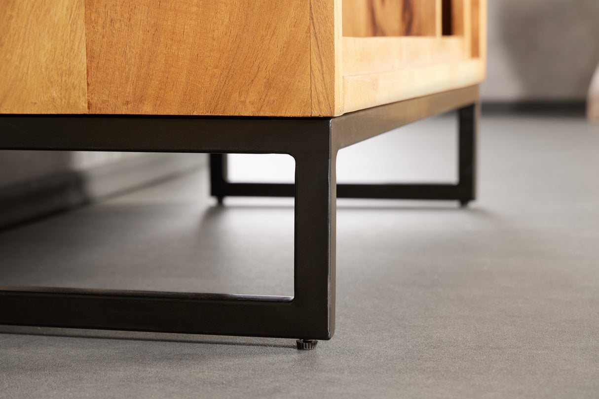 Shelf CUBUS 190x88cm acacia wood honey finish