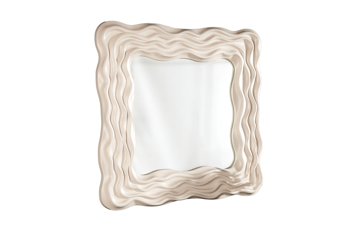 Wandspiegel WAVE 90cm greige