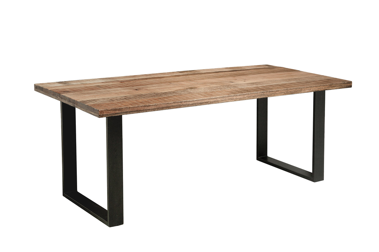 Dining table IRON CRAFT 180cm U-legs mango wood natural