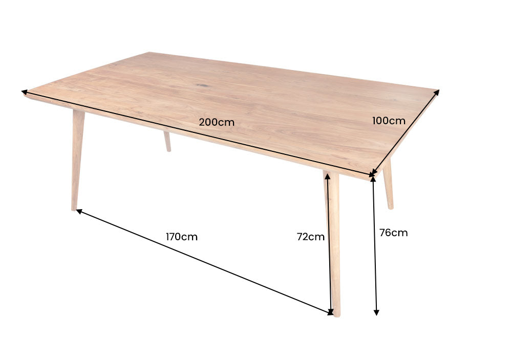 Esstisch MYSTIC LIVING 200cm Akazienholz