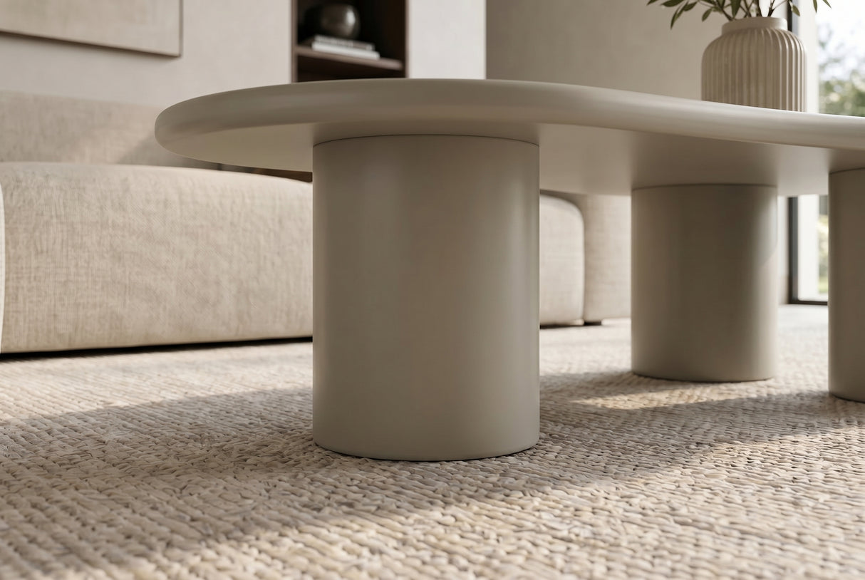 Coffee table ORGANIKO 130cm greige beige