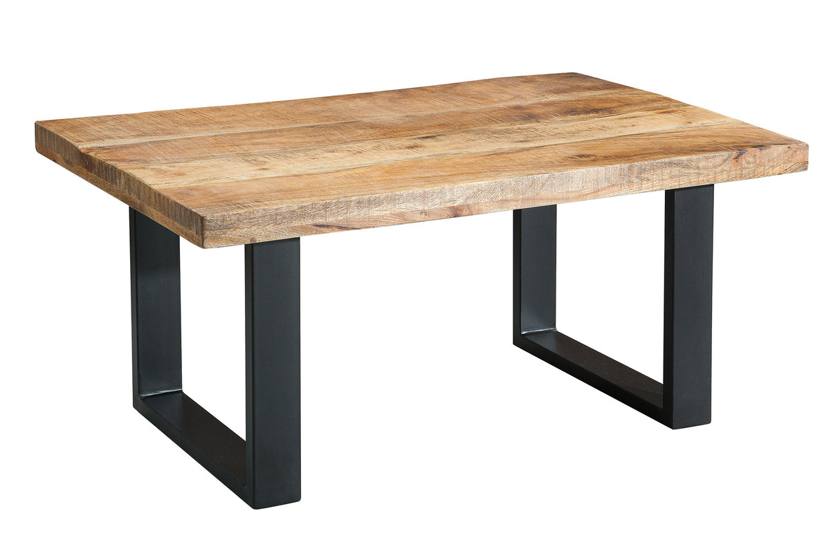 Coffee table IRON CRAFT 100cm mango natural industrial style